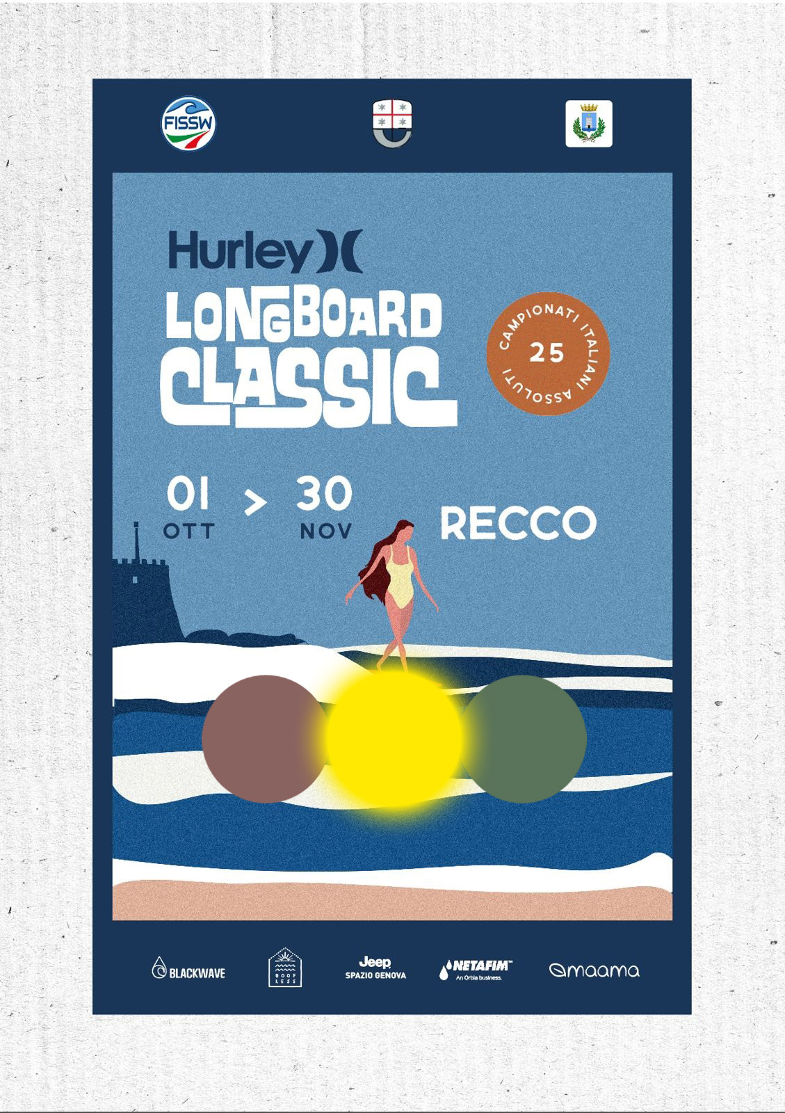 locandina-recco-longboard-classic-campionato-italiano-assoluto-2025-giallo