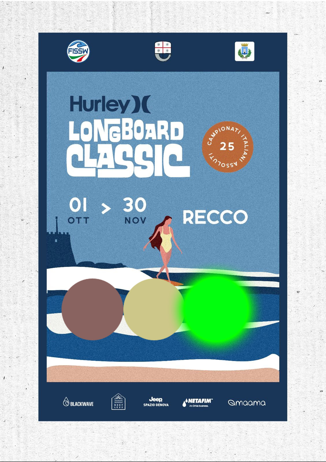 locandina-recco-longboard-classic-campionato-italiano-assoluto-2025-verde