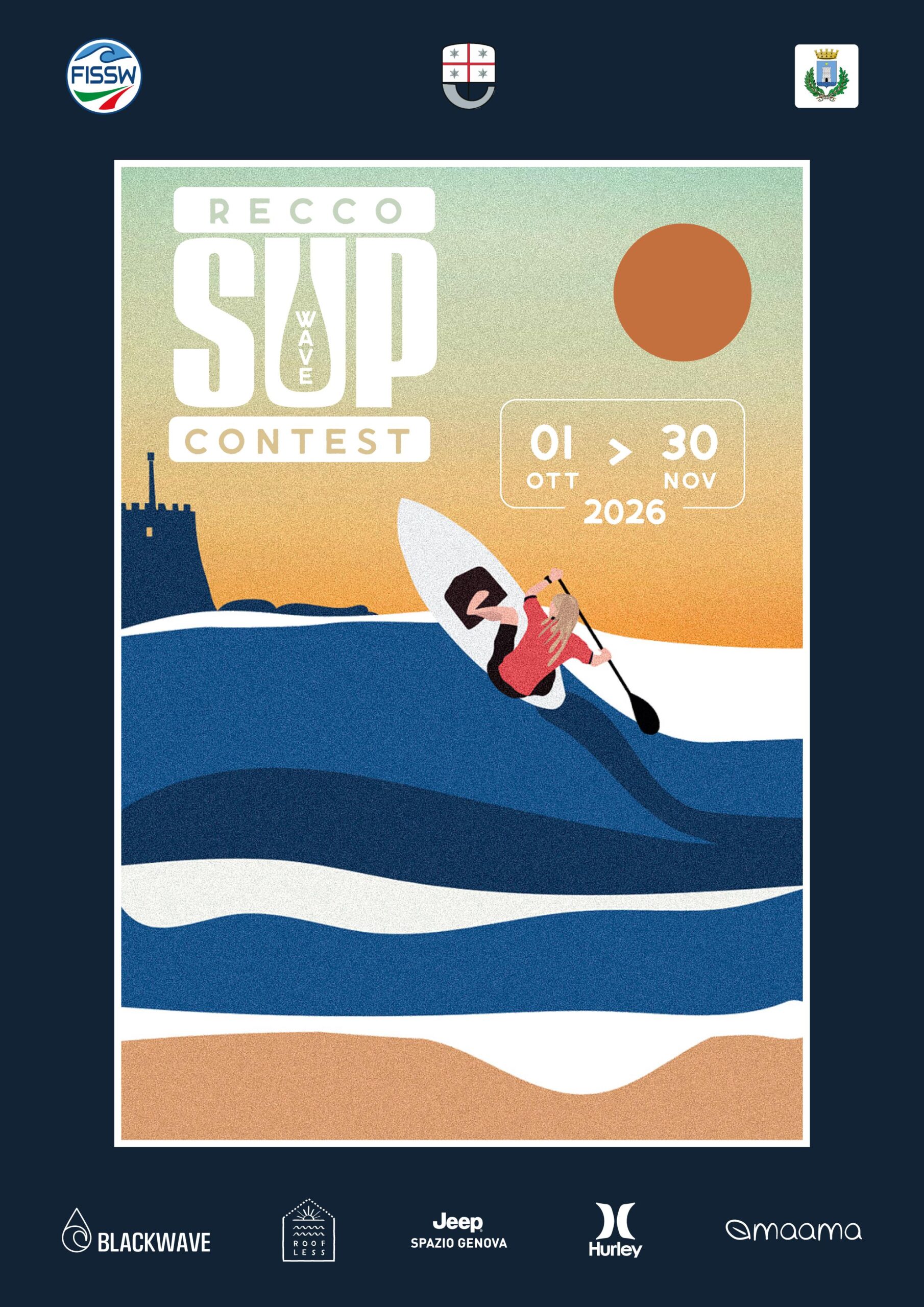 2026_Recco_SUP_Wave_Contest_Locandina